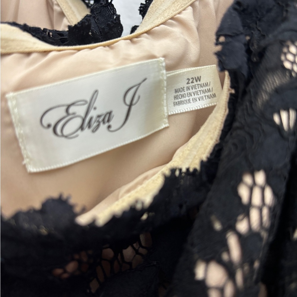 Eliza J Black Chemise Elegant Sleepwear